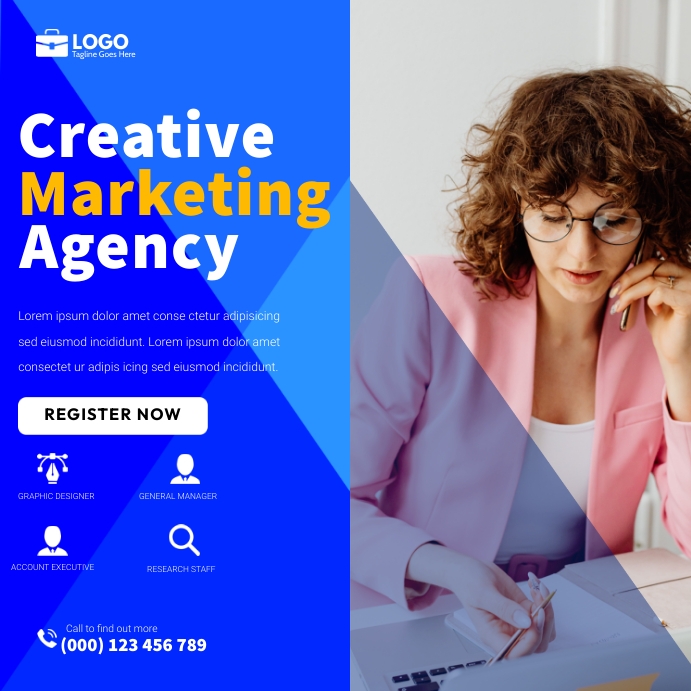 Company Hiring Agency Publicação no Instagram template