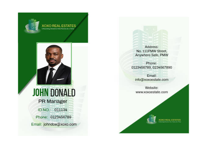 COMPANY ID CARD Template | PosterMyWall