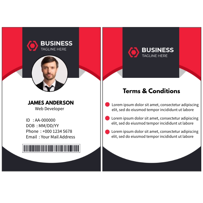 Company ID Card Template | PosterMyWall