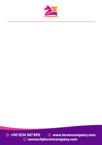 White Business Letterhead A4 Template