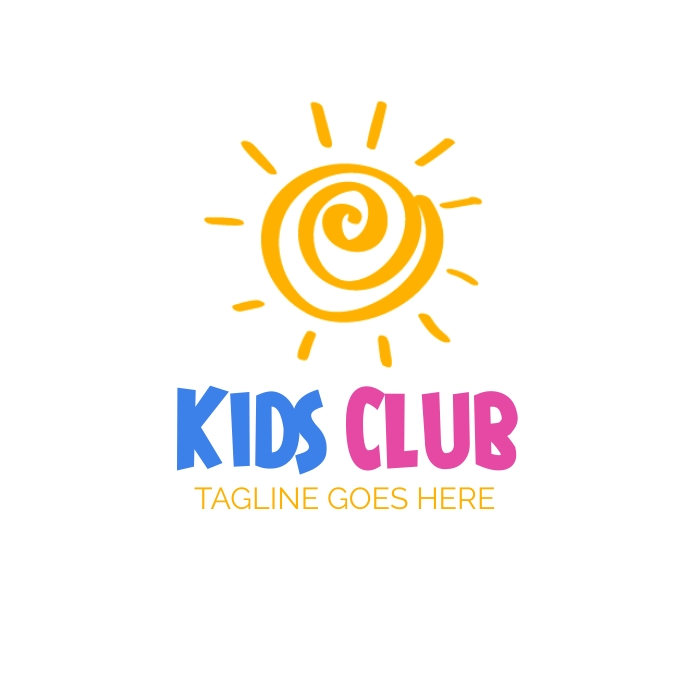 company logo, kids club logo, template