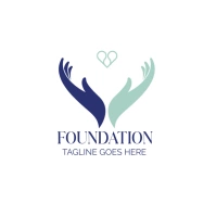 company logo, foundation logo, charity logo template