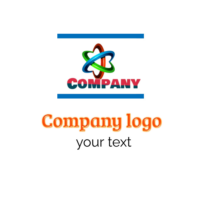 Company logo design complete. Logotyp template