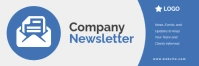 Company Newsletter Email Header Template for Business Updates and Team Communication 电子邮件标题