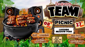 สีดำ Company Outdoor Grill Fest 2025 YouTube Thumbnail Template