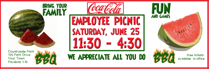 Copy Of Company Picnic Banner 2x6 Postermywall