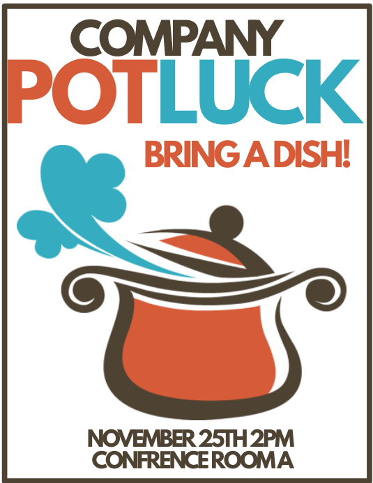 Free Potluck Flyer Template Free Potluck Flyer Template