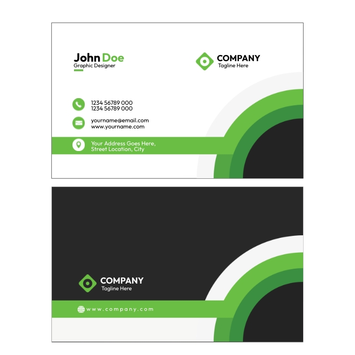 Company Professional Postcard Design template