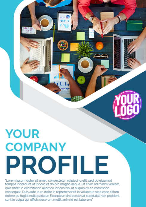 Company Profile Cover Design A4 template