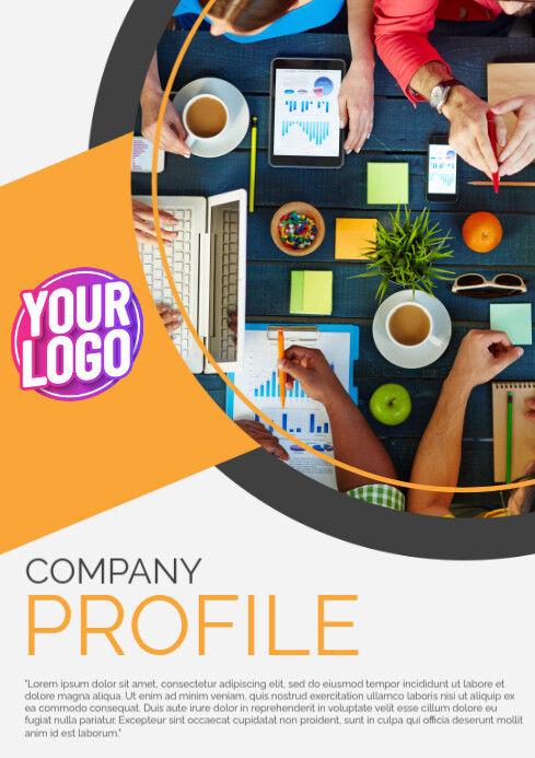 Company Profile Cover Design A4 template