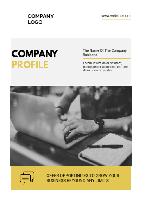 Company Profile A4 template