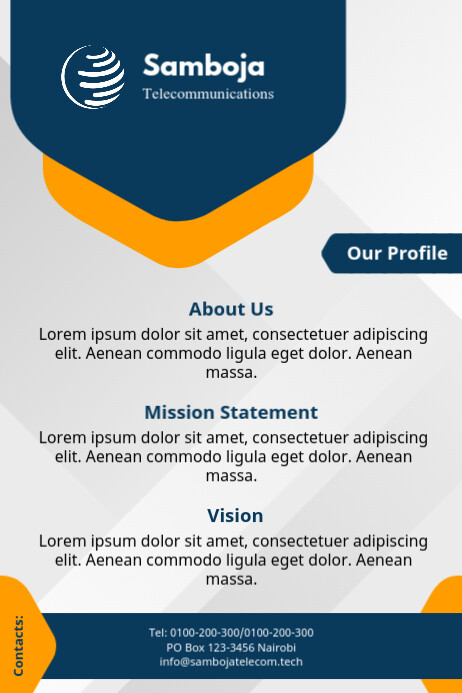 Company profile Template | PosterMyWall