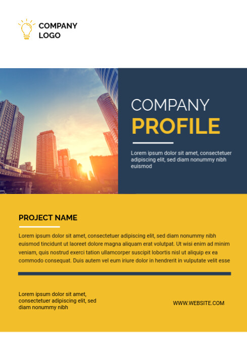 Company Profile Template | PosterMyWall