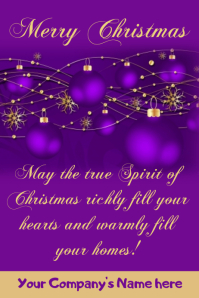 8 800 Company Christmas Card Template Customizable Design