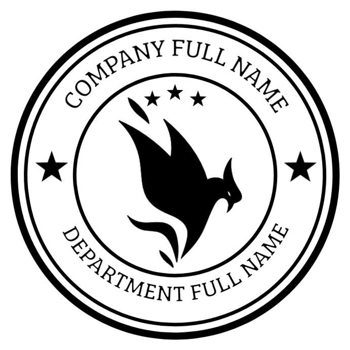 Company Stamp Quadrat (1:1) template