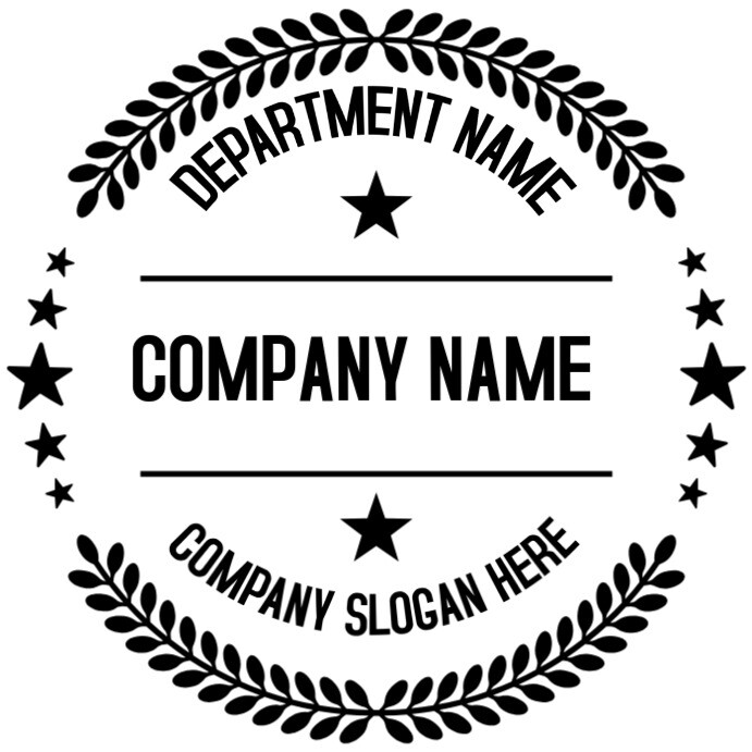 Stamp Template Sign White Received Stamp Square Template | PosterMyWall