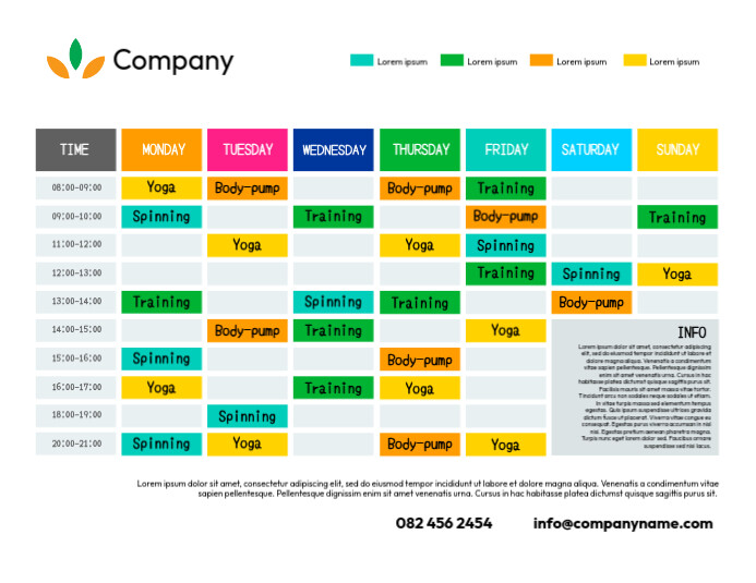 Copy Of Company Timetable PosterMyWall copy-of-company-timetable-postermywall