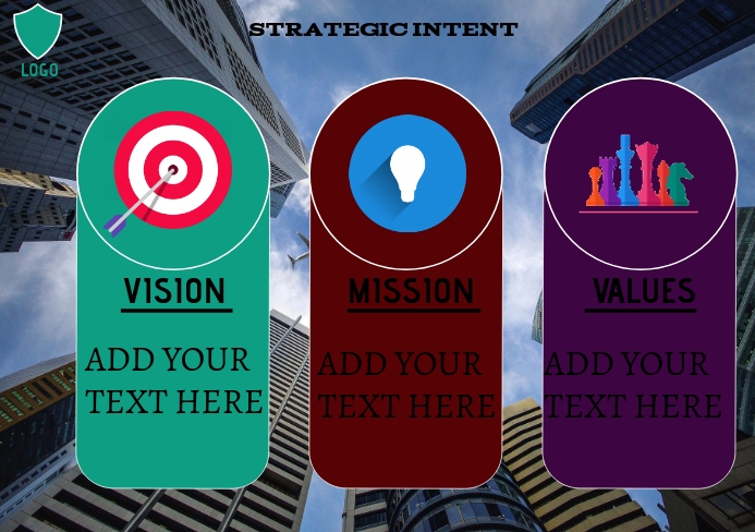 COMPANY VISION, MISSION AND VALUES 2 Template | PosterMyWall