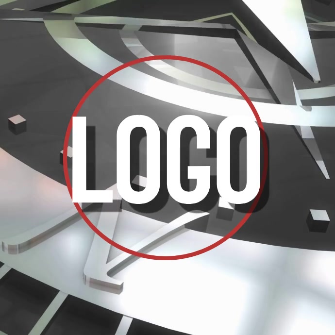 COMPASS LOGO design FLYER Template Kwadrat (1:1)