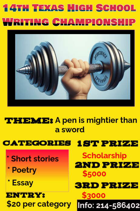 Competition Poster template