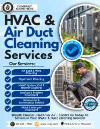 Complete HVAC & Air Duct Care Flyer (US Letter) template