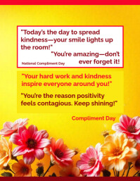 Compliment Day Design Template | PosterMyWall