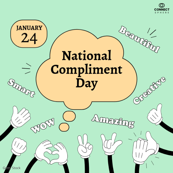 Compliment Day Event Instagram Post template