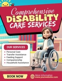 Comprehensive Disability Care Services Flyer (US Letter) template