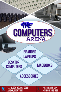 Computer Store Baner Laptop Shop Banner Template | PosterMyWall