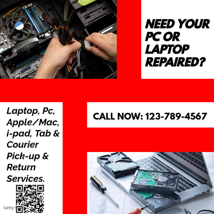 computer & laptop repair FLYER Template | PosterMyWall