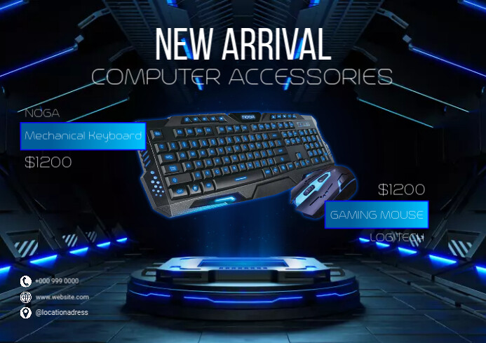 Computer Accessories Template | PosterMyWall