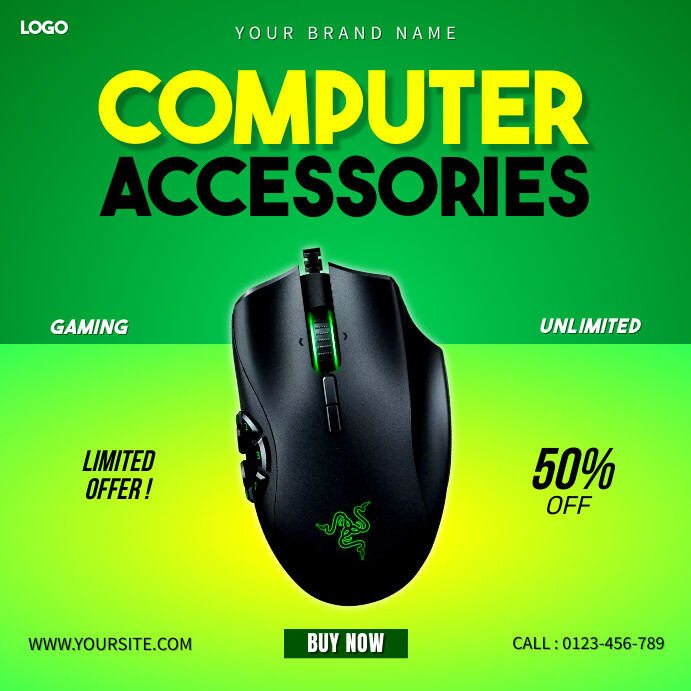 Computer Accessories Template | PosterMyWall