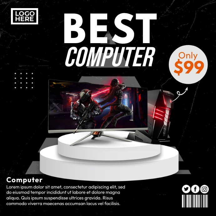 Computer ads Template | PosterMyWall