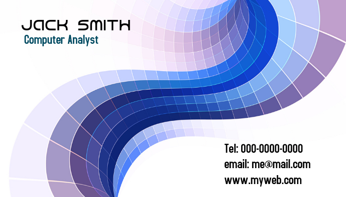 Visiting Card Design Computer Class Computer Visiting Card Sample