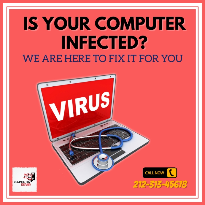 Computer and laptop repair service flyer Template PosterMyWall