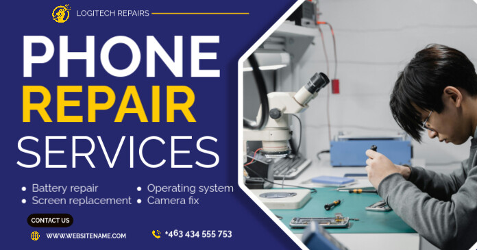 Computer and phones repair services banner Template | PosterMyWall