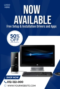Computer Assistance Poster template