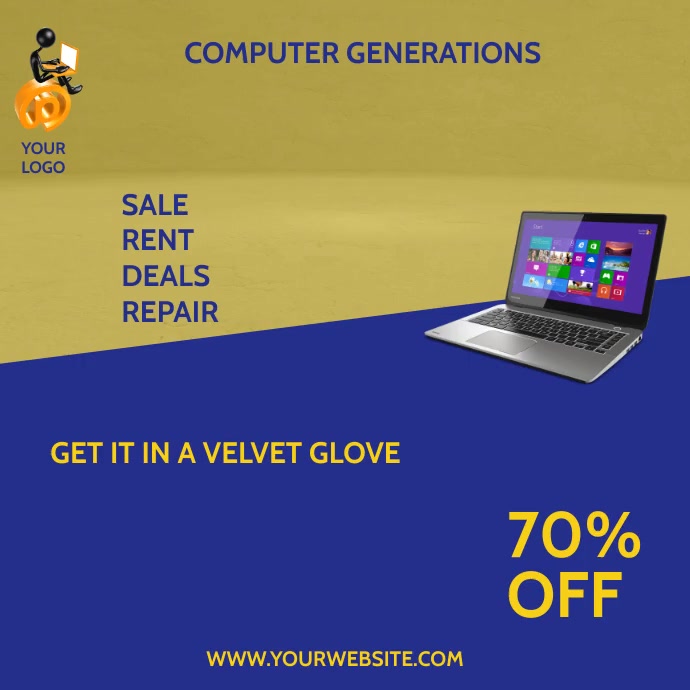 computer center template | PosterMyWall