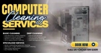 Computer Cleaning Services Banner Obraz udostępniany na Facebooku template