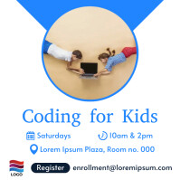 computer classes for kids flyer template | PosterMyWall