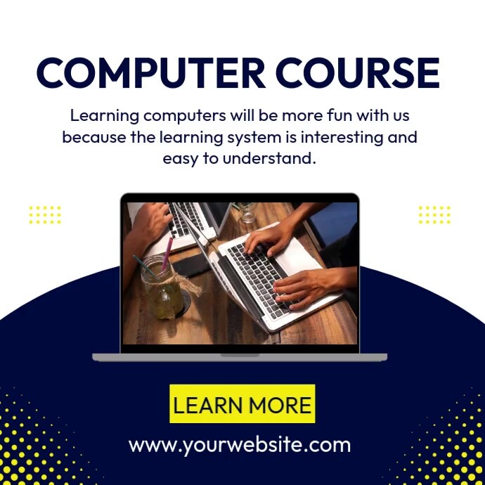 Computer Course Template | PosterMyWall
