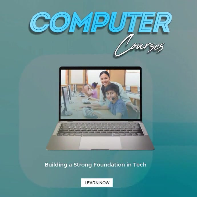 Computer Courses Template Computer Courses Admission Square Flyer Template | PosterMyWall