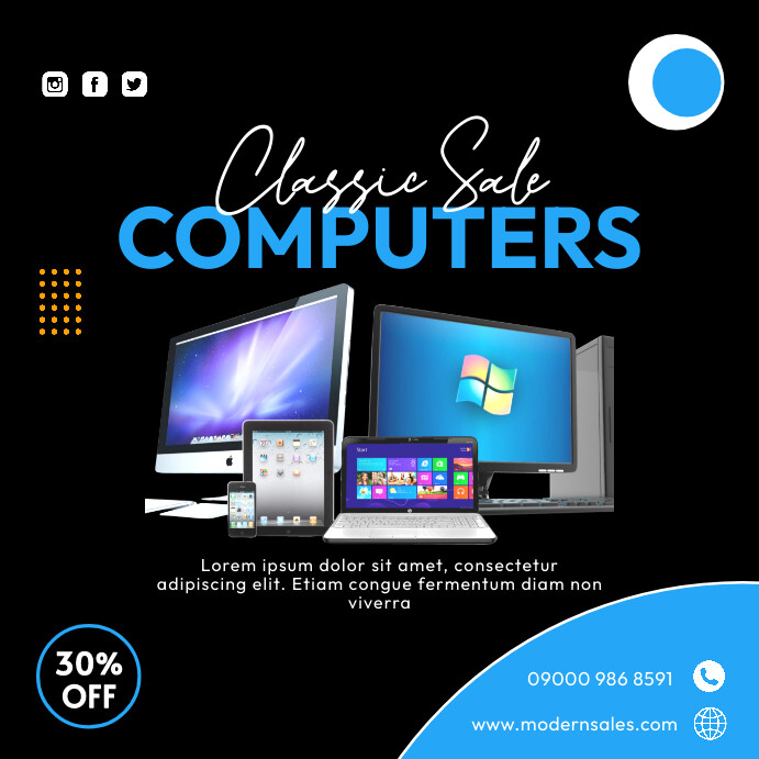 Computer flyers Template | PosterMyWall