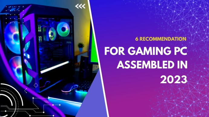 Plantilla de computer gaming and assembly template | PosterMyWall