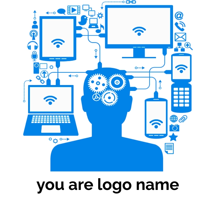 Computer human logo Template | PosterMyWall