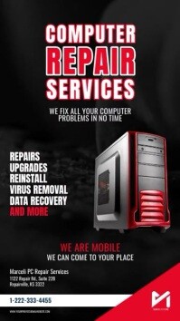 Computer Repair Poster Examples Pc Repair Template | PosterMyWall