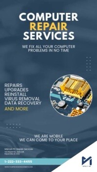Computer Laptop Service & Repairs Ad Template | PosterMyWall