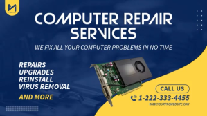 Computer Laptop Service & Repairs Video Ad Ekran reklamowy (16:9) template