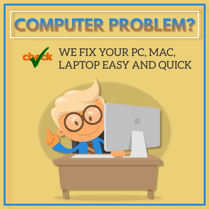 Computer maintenance social media ad post Template | PosterMyWall