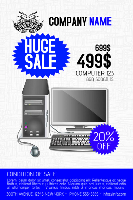 Copy of computer or multipurpose product sale flyer template | PosterMyWall